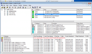 Dependency Walker listing dependent modules