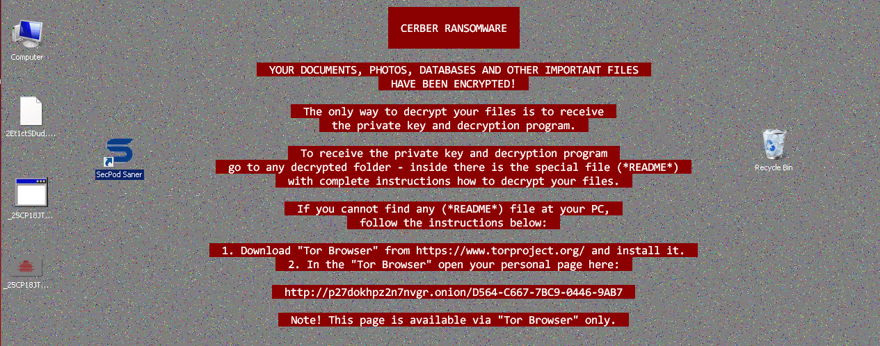 Cerber ransomware