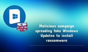 windows Ransomware spreading fake updates