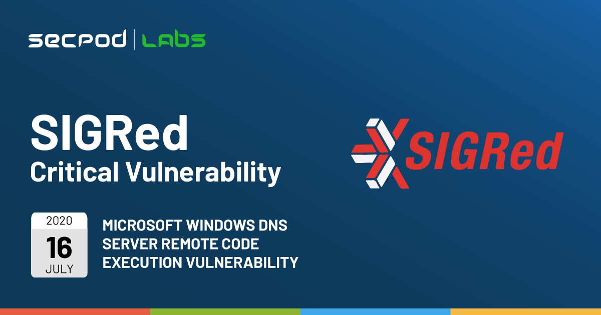 You are currently viewing SIGRed – Microsoft Windows DNS Server RCE Vulnerability (CVE-2020-1350)