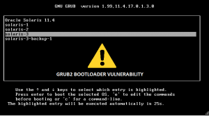 grub2 boot lander vulnerability