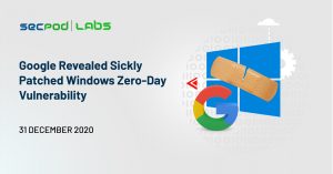 Read more about the article Google Revealed Sickly Patched Windows Zero-Day Vulnerability