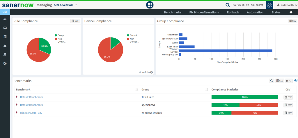 SanerNow-Compliance-Management