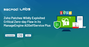 Read more about the article Zoho Patches Critical Zero-day Flaw in its ADSelfService plus Exploited in The Wild