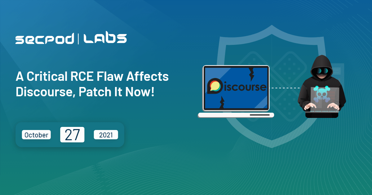 Read more about the article Discourse Patches Critical Remote Code Execution Vulnerability