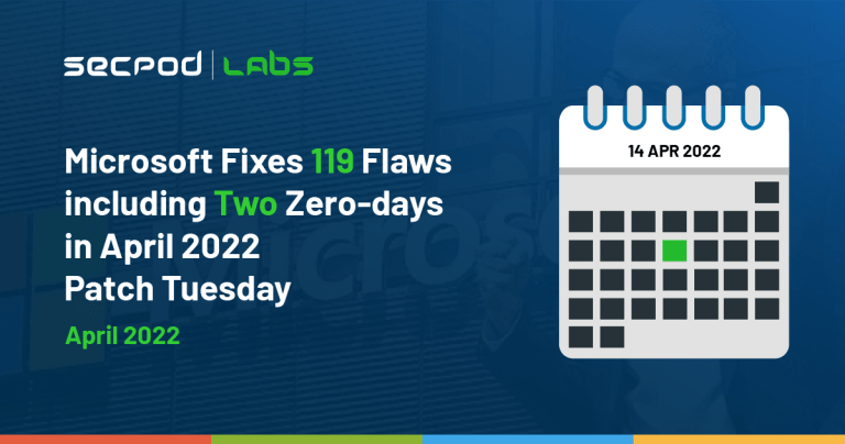 Read more about the article Microsoft April’s 2022 Patch Tuesday Addresses 119 Vulnerabilities Including 2 Zero-Days