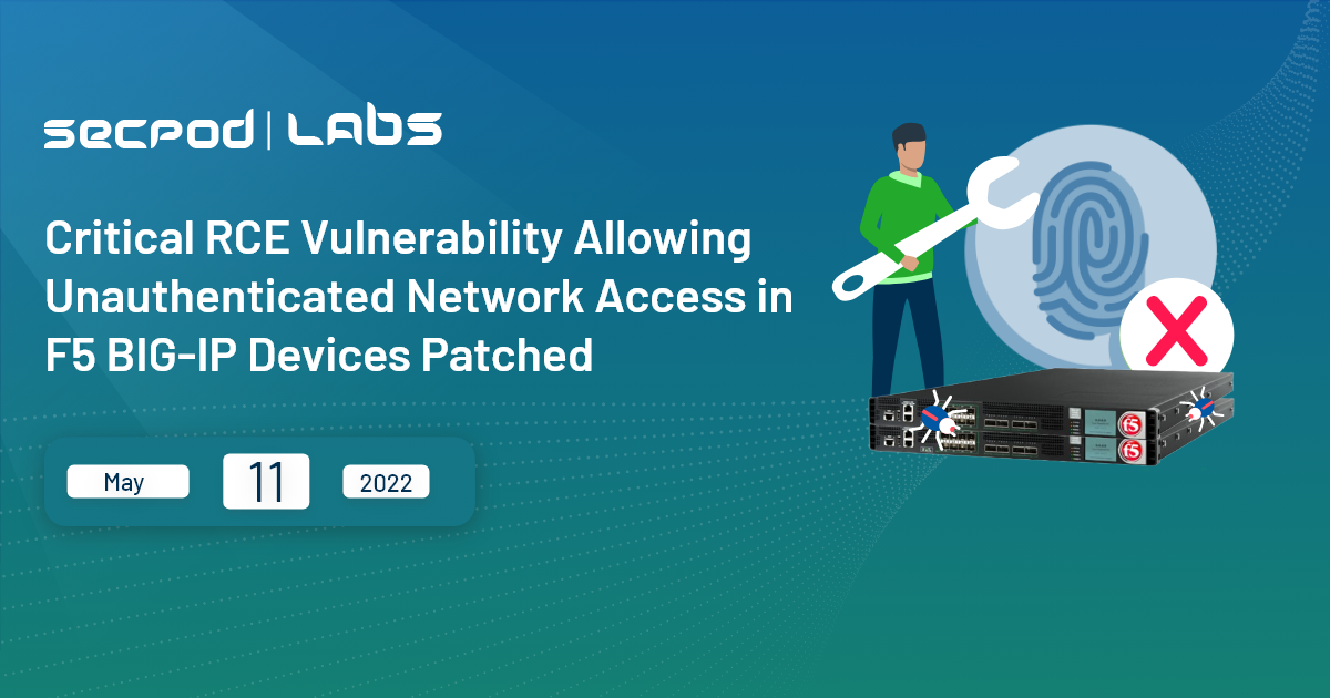 You are currently viewing F5 BIG-IP Critical Remote Code Execution Vulnerability Getting Exploited. Patch Now!