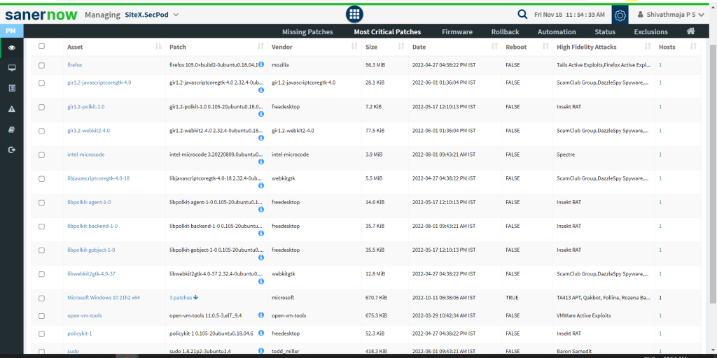 Vulnerability Prioritization remediation based on apps