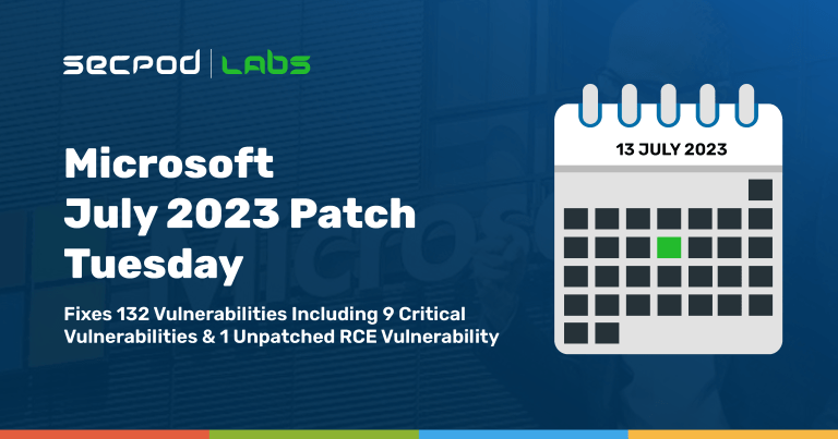Read more about the article Microsoft July 2023 Patch Tuesday Fixes 132 Vulnerabilities, Including 6 Zero-day exploit!