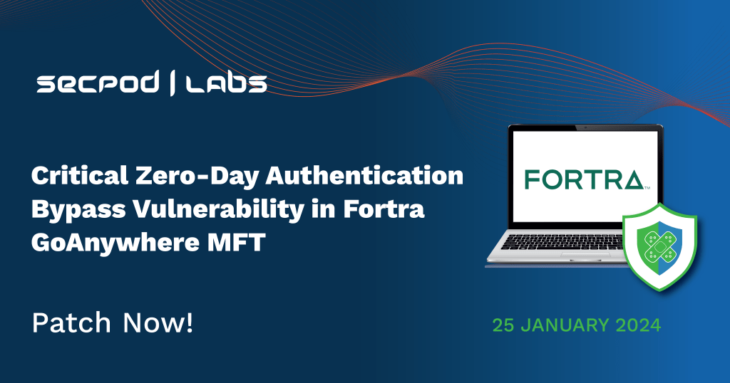 Read more about the article Critical Zero-Day Authentication Bypass Vulnerability (CVE-2024-0204) in Fortra GoAnywhere MFT.