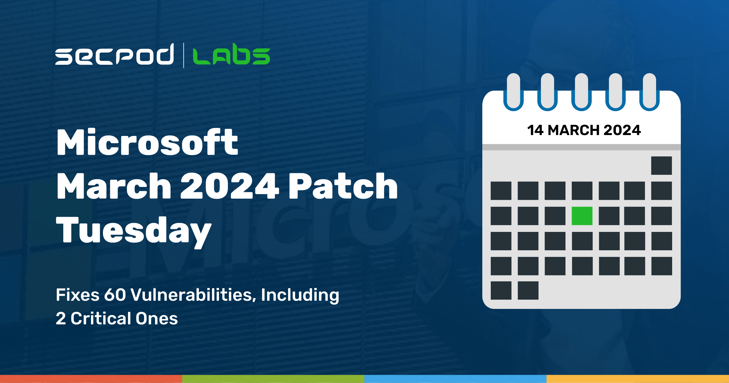 You are currently viewing Microsoft Fixes 60 Vulnerabilities, 2 Rated Critical, in March 2024 Patch Tuesday