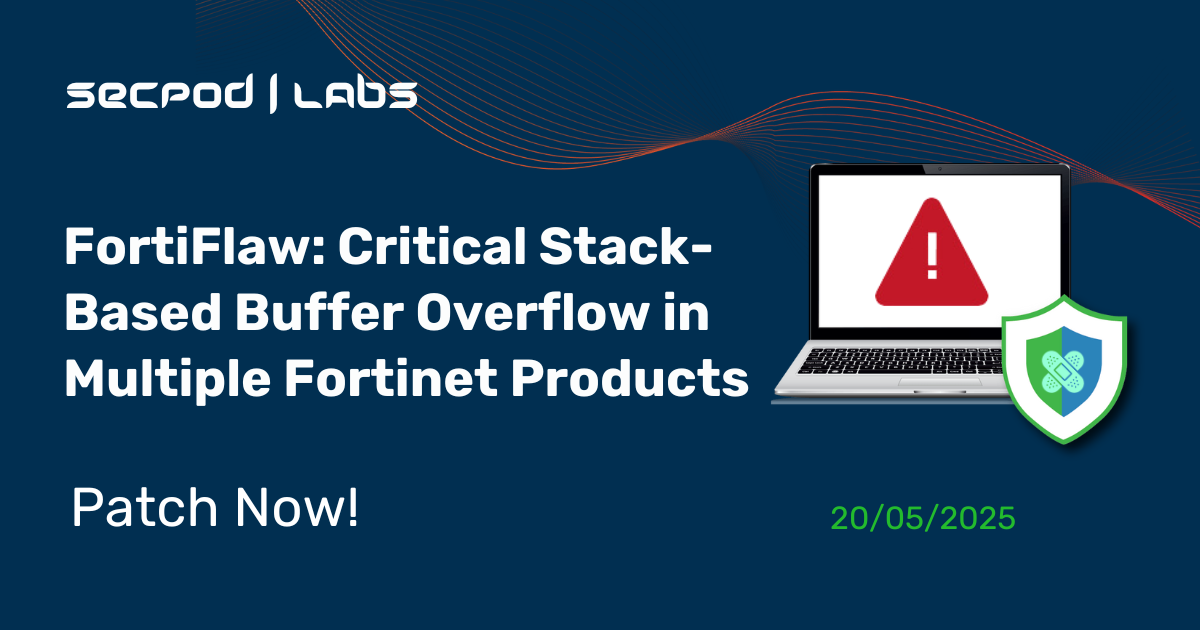 Read more about the article FortiFlaw: Critical Stack-Based Buffer Overflow in Multiple Fortinet Products