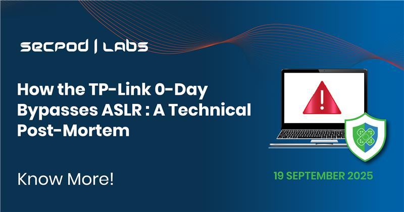 You are currently viewing How the TP-Link 0-Day Bypasses ASLR: A Technical Post-Mortem