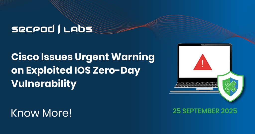 Read more about the article Cisco Issues Urgent Warning on Exploited IOS Zero-Day Vulnerability