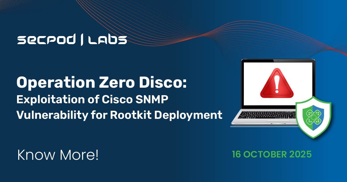 Read more about the article Operation Zero Disco: Exploitation of Cisco SNMP Vulnerability for Rootkit Deployment