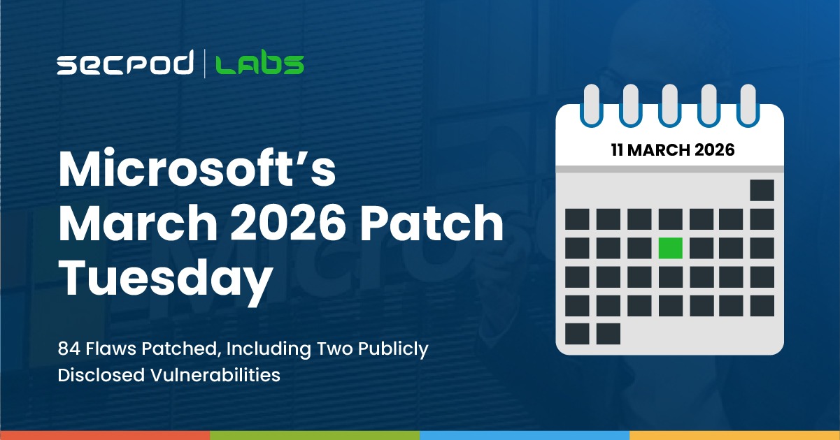 Read more about the article 84 Flaws Patched, Including Two Publicly Disclosed Vulnerabilities: Microsoft’s March 2026 Patch Tuesday Update