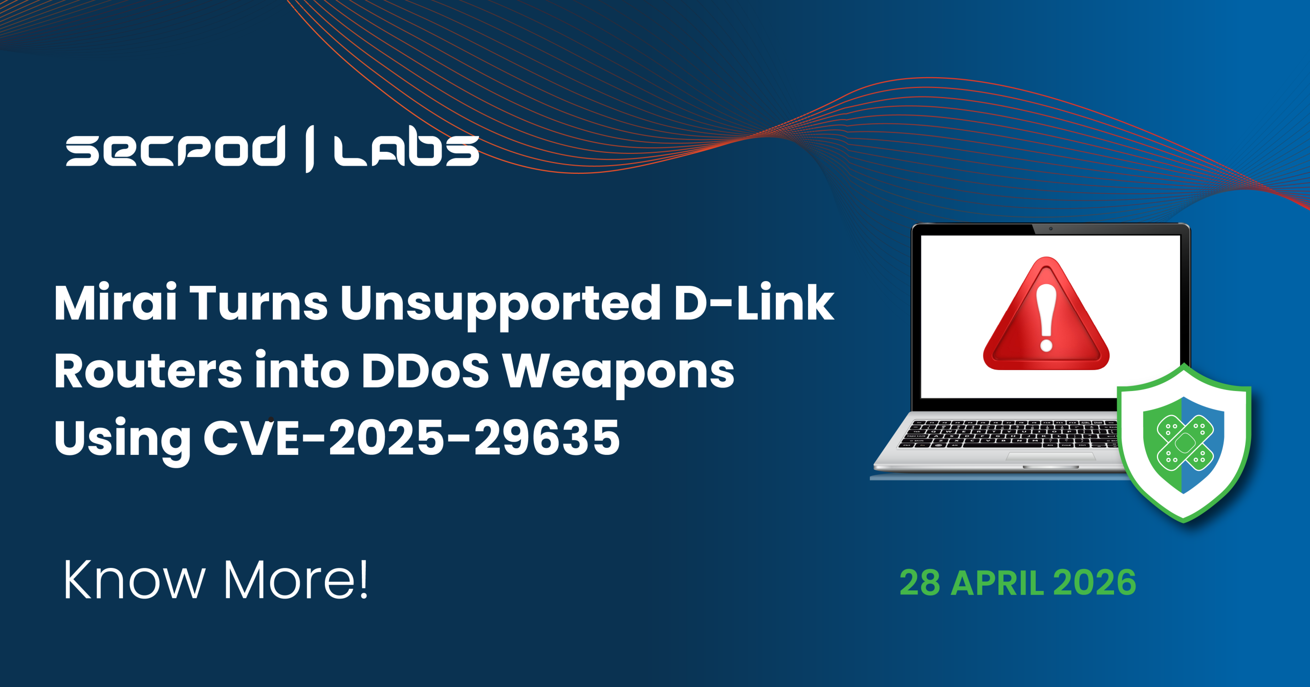 You are currently viewing Mirai Turns Unsupported D-Link Routers into DDoS Weapons Using CVE-2025-29635