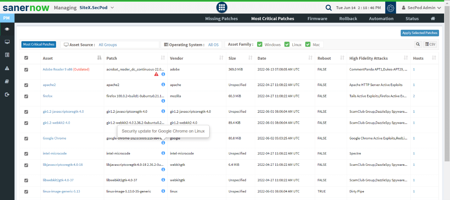 vulnerability management benefits-Automated Patch management