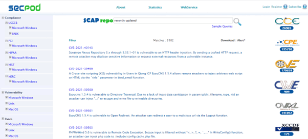 Vulnerability lifecycle management-SCAP repo