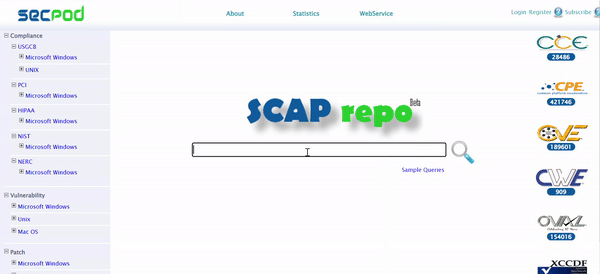 SCAP repository for assessing vulnerabilities