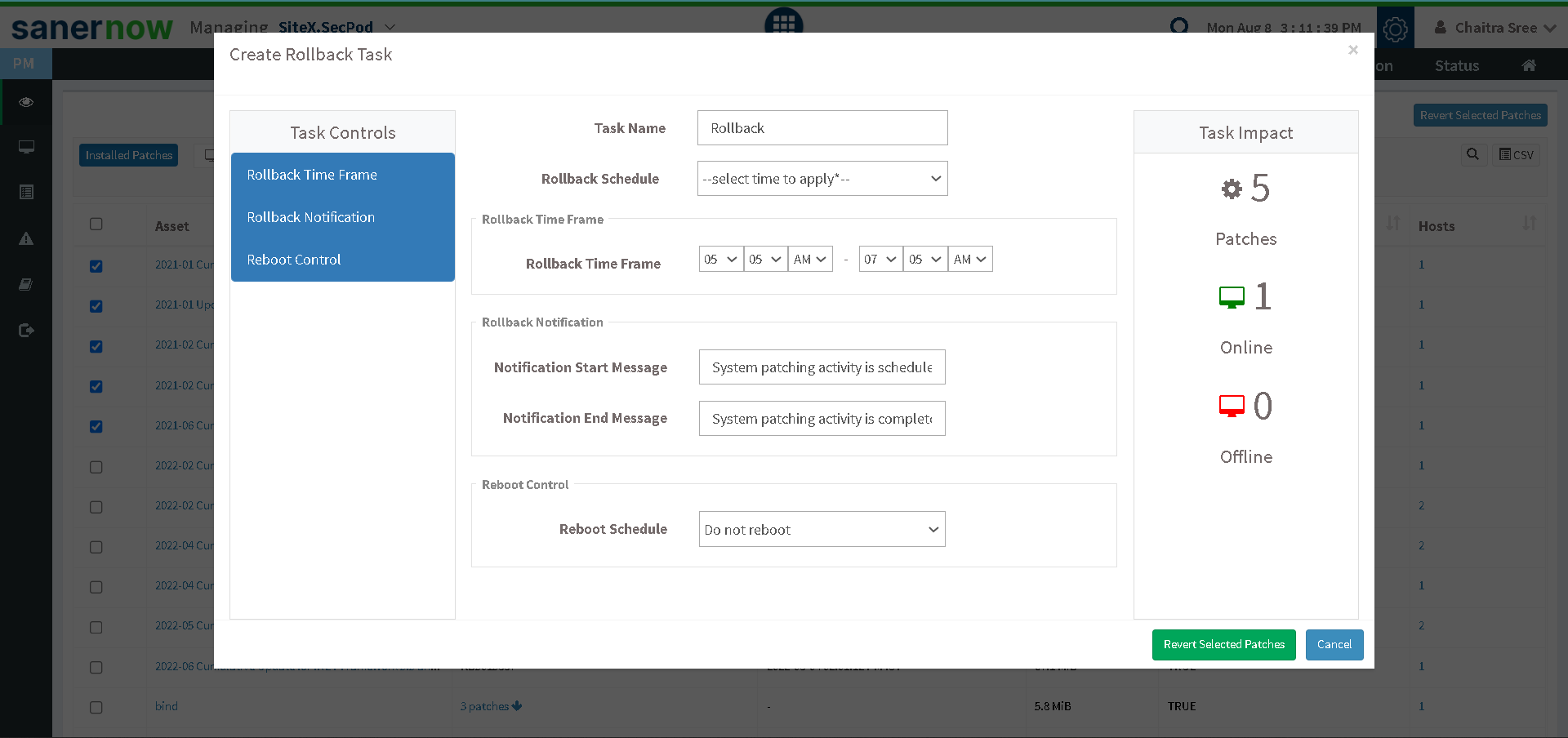 Patch management best practices rollback