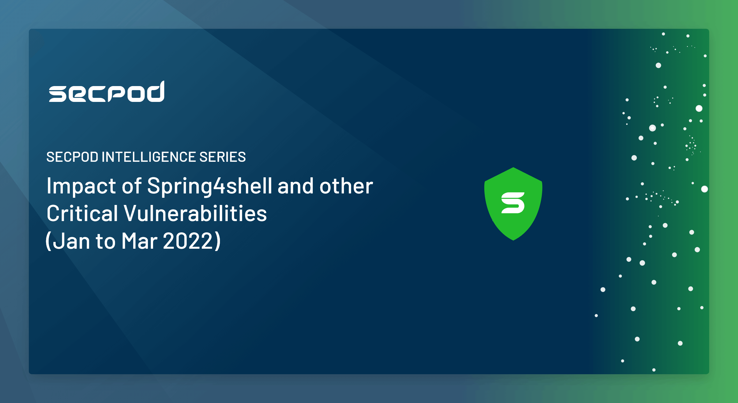 SecPod Intelligence Series- Impact of Spring4shell and other Critical Vulnerabilities (Jan to Mar 2022)