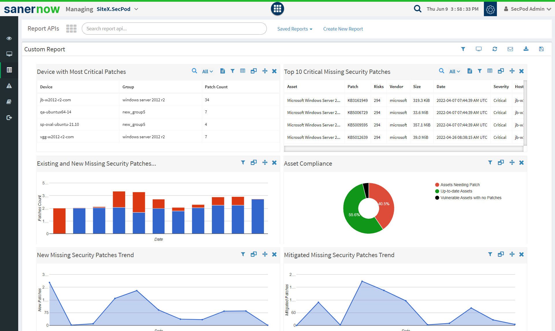 Cloud-Based Patch Management Dashboard 