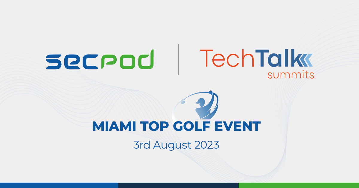 SecPod Techtalk miami golf event