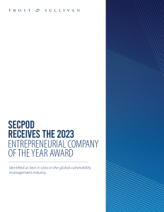 SecPod 'Entrepreneurial Company of the Year' Award write-up