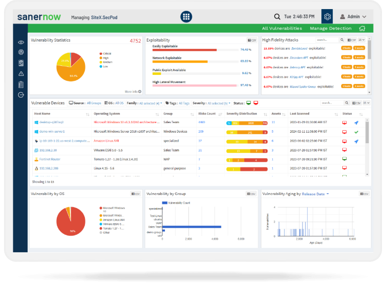 Vulnerability Management Unified Dashboard